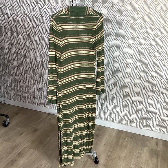 L'Agence Women's Marija Striped Duster Cardigan large - Picture 3 of 7